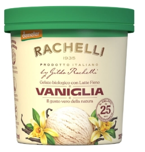 LODY - RACHELLI ICE CREAM - WANILIOWE FAIR TRADE DEMETER BEZGLUTENOWE BIO 500 ml - RACHELLI ICE CREAM