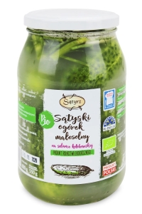 9707OGÓRKI SĄTYSKIE MAŁOSOLNE BIO 880 g (550 g) - SĄTYRZ-1