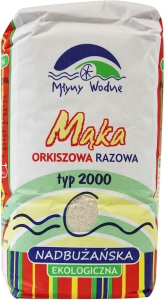 7752MĄKA ORKISZOWA RAZOWA NADBUŻAŃSKA TYP 2000 BIO 1 kg - MŁYNY WODNE (EKO OAZA)-1