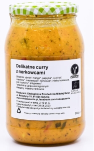 8462CURRY DELIKATNE Z ORZECHAMI NERKOWCA I MANGO BIO 900 ml - ZAKWASOWNIA-1