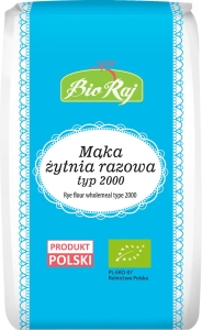 8512MĄKA ŻYTNIA RAZOWA TYP 2000 BIO 1 kg - BIO RAJ-1
