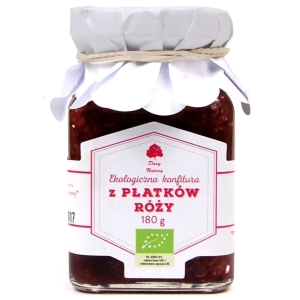 2354KONFITURA Z PŁATKÓW RÓŻY BIO 180 g - DARY NATURY-1