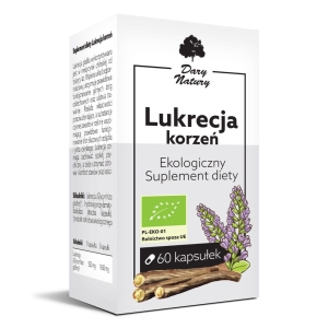 8657KORZEŃ LUKRECJI BIO 60 KAPSUŁEK (550 mg) – DARY NATURY-1