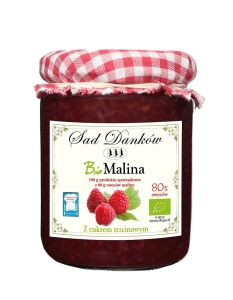 10674MALINA 80% Z CUKREM TRZCINOWYM BIO 270 g - SAD DANKÓW-1