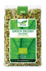 10956GROCH ZIELONY POŁÓWKI BIO 500 g - BIO PLANET-1