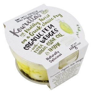 11466SER FETA Z TYMIANKIEM W OLIWIE Z OLIWEK BIO 220 g - KOURELLAS-1