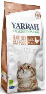 11708(DLA KOTA DOROSŁEGO) KARMA Z KURCZAKIEM I GROSZKIEM BIO 800 g -  YARRAH-1