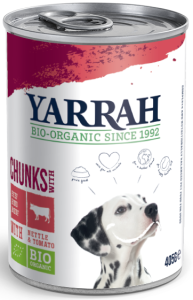 11709(DLA PSA DOROSŁEGO) KARMA Z WOŁOWINĄ POKRZYWĄ I POMIDOREM BIO 405 g - YARRAH-2