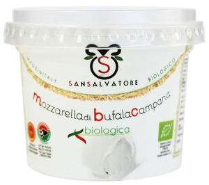 12183MOZZARELLA Z MLEKA BAWOLEGO (1 kulka w kubeczku) BIO 320 g - BIOLOGICA-1