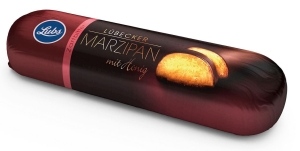 12592MARCEPAN Z LUBEKI W GORZKIEJ CZEKOLADZIE BIO 50 g - LUBS-1