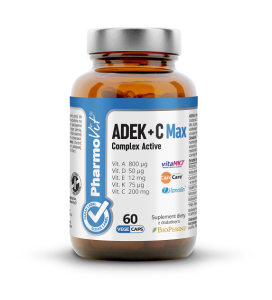 12655WITAMINY ADEK + WITAMINA C COMPLEX 60 KAPSUŁEK 21,2 g - PHARMOVIT (CLEAN LABEL)-1