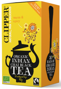 12700HERBATA CZARNA CHAI Z CYNAMONEM I GOŹDZIKAMI FAIR TRADE BIO 50 g (20 x 2,5 g) - CLIPPER-1