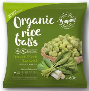 13449CHRUPKI RYŻOWE ZE SZPINAKIEM I POREM BEZGLUTENOWE BIO 60 g - BIOPONT-1