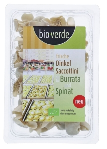 13991SACCHETTINI ORKISZOWE ŚWIEŻE Z SEREM BURRATA I SZPINAKIEM BIO 250 g - BIO VERDE-1