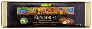 14292CZEKOLADA MLECZNA Z ORZECHAMI LASKOWYMI BIO 300 g - RAPUNZEL-1