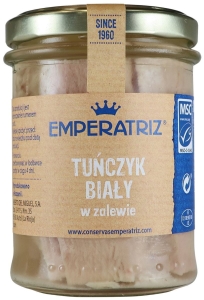 14310TUŃCZYK BIAŁY FILETY W ZALEWIE 200 g (140 g) (SŁOIK) - EMPERATRIZ-1