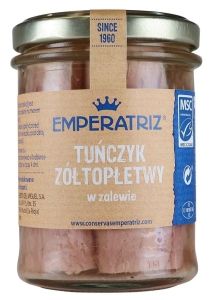 14315TUŃCZYK ŻÓŁTOPŁETWY FILETY W ZALEWIE 200 g (140 g) (SŁOIK) - EMPERATRIZ-1