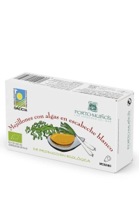 14687OMUŁKI Z ALGAMI WAKAME MARYNOWANE BIO 120 g (80 g) (PUSZKA) - PORTO MUINOS-1