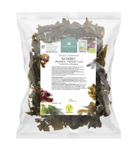 14691ALGI MORSKIE SUSZONE - KOMBU BIO 100 g (TOREBKA FOLIOWA) - PORTO MUINOS-1