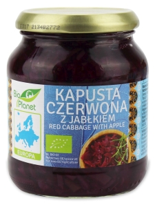 14720KAPUSTA CZERWONA Z JABŁKIEM BIO 340 g - BIO PLANET-1