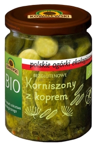 14811OGÓRKI KONSERWOWE Z KOPREM BEZGLUTENOWE BIO 480 g (220 g) - KOWALEWSKI-1