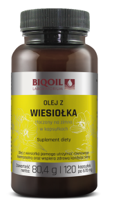 14888OLEJ Z WIESIOŁKA TŁOCZONY NA ZIMNO 120 KAPSUŁEK (670 mg) - BIOOIL-1