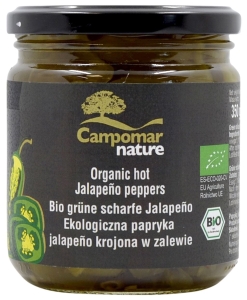 14928PAPRYKA JALAPENO ZIELONA KROJONA W ZALEWIE BIO 350 g (130 g) - CAMPOMAR NATURE-1