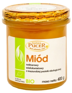 14973MIÓD NEKTAROWY WIELOKWIATOWY BIO 400 g - PASIEKA PUCER-1