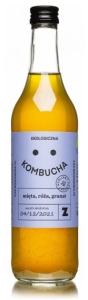 15138KOMBUCHA Z MIĘTĄ, RÓŻĄ I GRANATEM BIO 500 ml - ZAKWASOWNIA-1