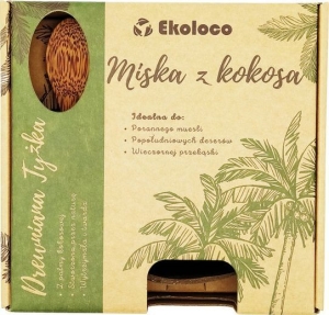 15170MISKA Z ŁUPINY KOKOSA + ŁYŻKA Z DREWNA KOKOSOWEGO - EKOLOCO-1