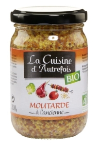15181MUSZTARDA Z CAŁYMI ZIARNAMI BIO 200 g - LA CUISINE D AUTREFOIS-1