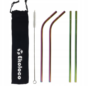 15314SŁOMKI ZE STALI NIERDZEWNEJ TĘCZOWE 4 SZTUKI - EKOLOCO-1