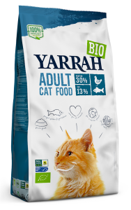 15480(DLA KOTA DOROSŁEGO) KARMA Z KURCZAKIEM I RYBĄ BIO 800 g - YARRAH-1