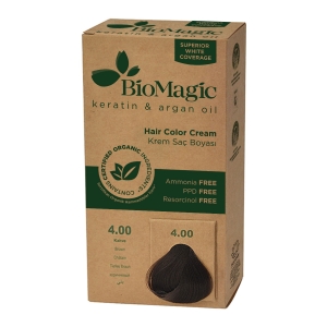 15562FARBA DO WŁOSÓW BRĄZ (4.00) 250 g - BIOMAGIC-1