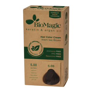 15563FARBA DO WŁOSÓW JASNY BRĄZ (5.00) 250 g - BIOMAGIC-1
