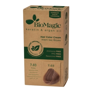 15574FARBA DO WŁOSÓW ZŁOTY BLOND (7.03) 250 g - BIOMAGIC-1