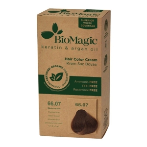 15577FARBA DO WŁOSÓW CZEKOLADOWY BRĄZ (66.07) 250 g - BIOMAGIC-1
