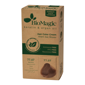 15578FARBA DO WŁOSÓW BRĄZOWY BLOND (77.07) 250 g - BIOMAGIC-1