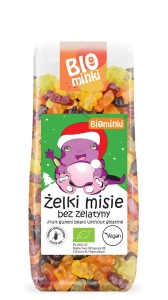 15680ŻELKI (MISIE) BEZ ŻELATYNY BEZGLUTENOWE BIO 150 g - BIOMINKI (EDYCJA ŚWIĄTECZNA) (PRODUKT SEZONOWY)-1