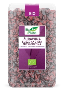 15853ŻURAWINA SUSZONA CIĘTA NIESŁODZONA BIO 1 kg - BIO PLANET-1