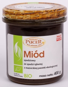 16140MIÓD SPADZIOWY ZE SPADZI IGLASTEJ BIO 400 g - PASIEKA PUCER-1