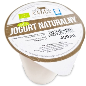1874JOGURT NATURALNY BIO 400 ml - EKO KNIAŹ (NA ZAMÓWIENIE)-1