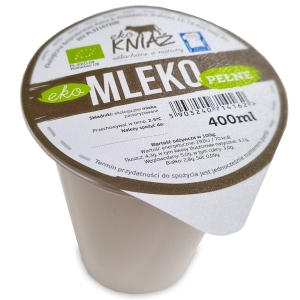1877MLEKO PEŁNE ŚWIEŻE BIO 400 ml - EKO KNIAŹ (NA ZAMÓWIENIE)-1
