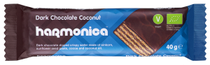 16460WAFELEK Z KREMEM KOKOSOWO - KAKAOWYM W POLEWIE CZEKOLADOWEJ BIO 40 g - HARMONICA-1