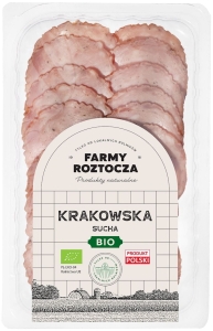 16524KIEŁBASA KRAKOWSKA SUCHA PLASTRY BIO 80 g - FARMY ROZTOCZA (NA ZAMÓWIENIE)-1