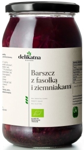 16556ZUPA BARSZCZ UKRAIŃSKI Z FASOLKĄ I ZIEMNIAKAMI BIO 900 ml - DELIKATNA-1