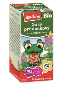 16596SYROP DLA DZIECI Z TYMIANKU I DZIKIEJ RÓŻY BIO 250 g - APOTHEKE-1