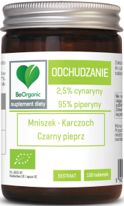 17237TABLETKI WSPOMAGAJĄCE ODCHUDZANIE BIO 100 szt. (401 mg) - BE ORGANIC-1
