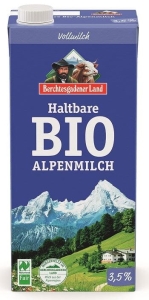 17307MLEKO UHT (min. 3,5 % TŁUSZCZU) BIO 1 L - BERCHTESGADENER LAND-1