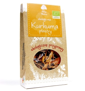 9330KURKUMA PLASTRY SUSZONE BIO 30 g - DARY NATURY-1